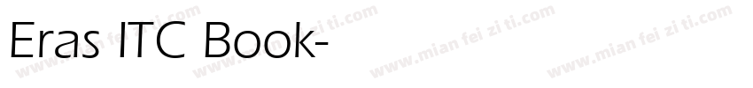 Eras ITC Book字体转换